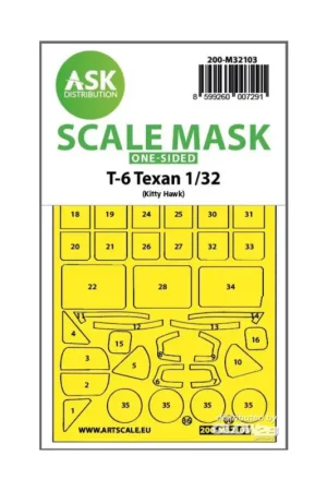 T-6 Texan one-sided express fit mask for Kitty Hawk Rechtstreeks Van De Fabrikant