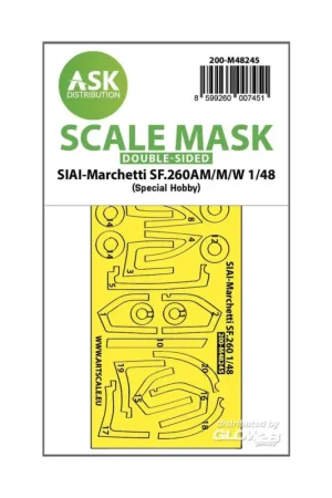 SIAI-Marchetti SF.260AM/M/W double-sided express fit mask for Special Hobby Shop Nu