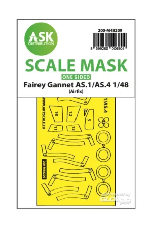 Betaalbaar Fairey Gannet AS.1/AS.4 one-sided fit and self adhesive express mask for Airfix