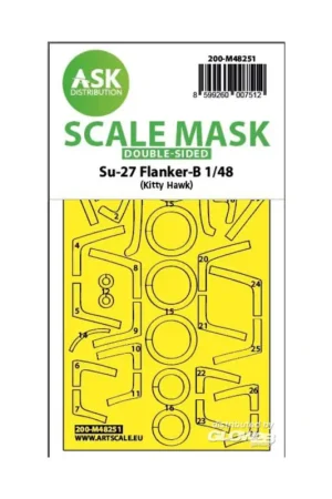 Su-27 Flanker-B double-sided express fit mask for Kitty Hawk Direct Beschikbaar