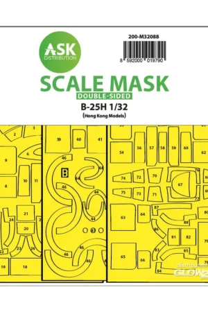 B-25H Mitchell double-sided express fit mask for HK Models Shop Nu
