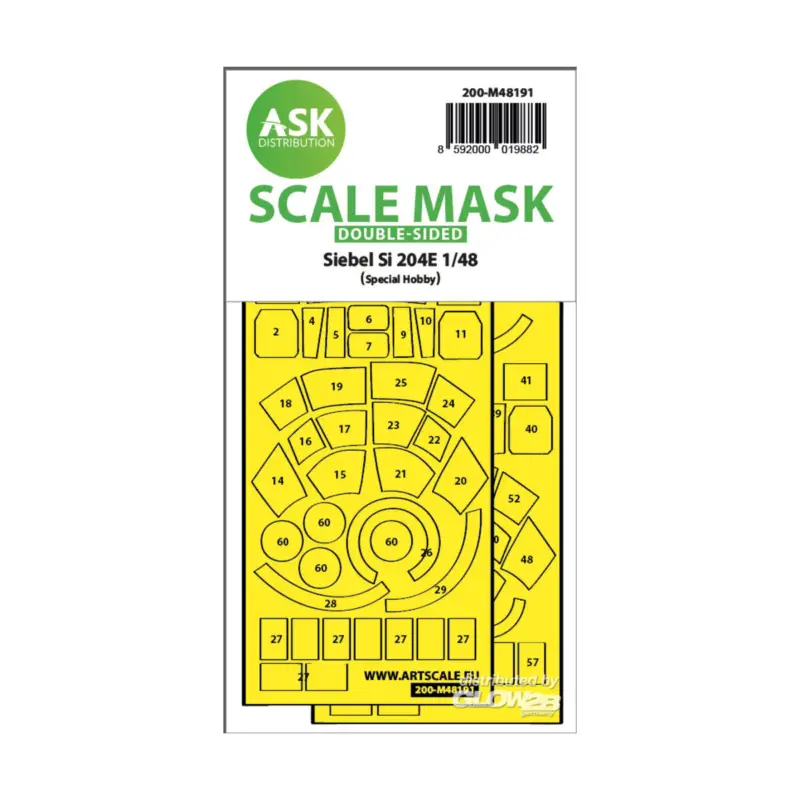 Siebel Si 204E double-sided realy fit and self adhesive express mask for Special Hobby Tijdelijk Beschikbaar