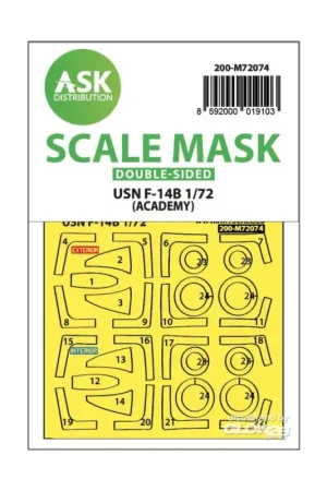 F-14B double-sided express fit mask for Academy Gereduceerde Prijs