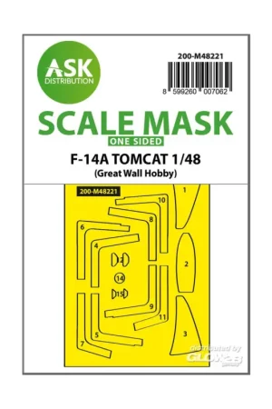 F-14A Tomcat one-sided express fit mask for Great Wall Hobby Finale Uitverkoop