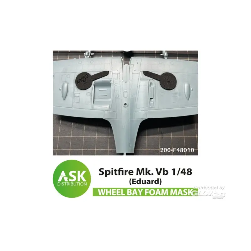 Spitfire Mk.XII FOAM flexibel wheel bay mask for Airfix Weekendaanbieding