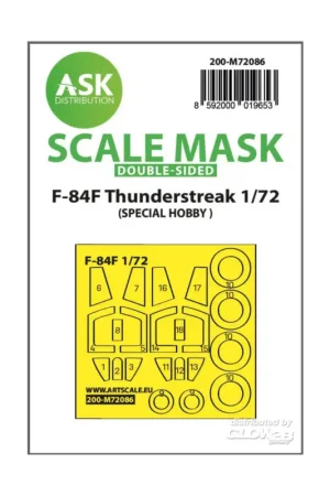 F-84F Thunderstreak double-sided express fit mask for Special Hobby Snelle Levering