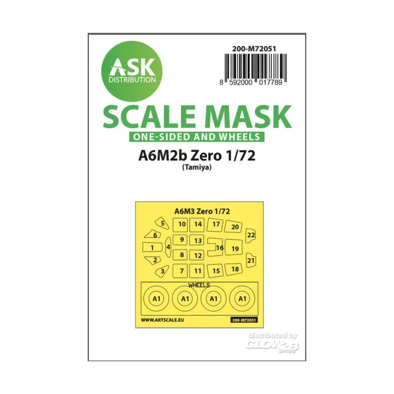 A6M2b Zero one-sided painting express mask for Tamiya Koop Online