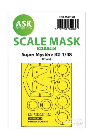 Speciale Aanbieding Super Mystére B2 one-sided express fit mask for Special Hobby