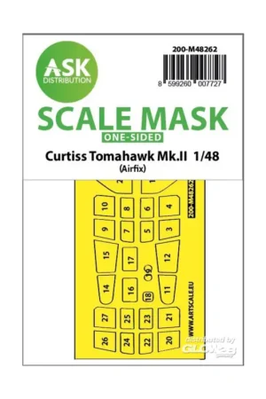 Rechtstreeks Van De Fabrikant Curtiss Tomahawk Mk.II one-sided express fit mask for Airfix