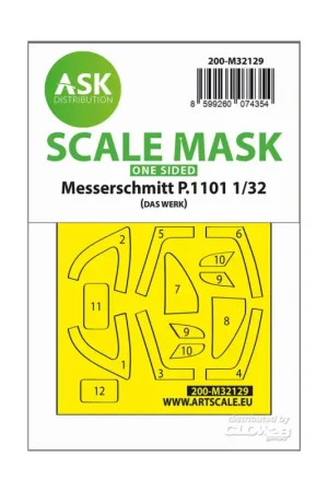 Betaalbaar Messerschmitt P.1101 one-sided express fit mask for Das Werk