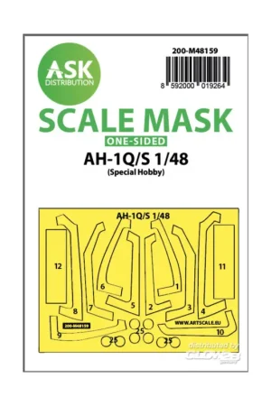 AH-1Q/S Cobra one-sided fit express mask for Special Hobby Beste Prijs