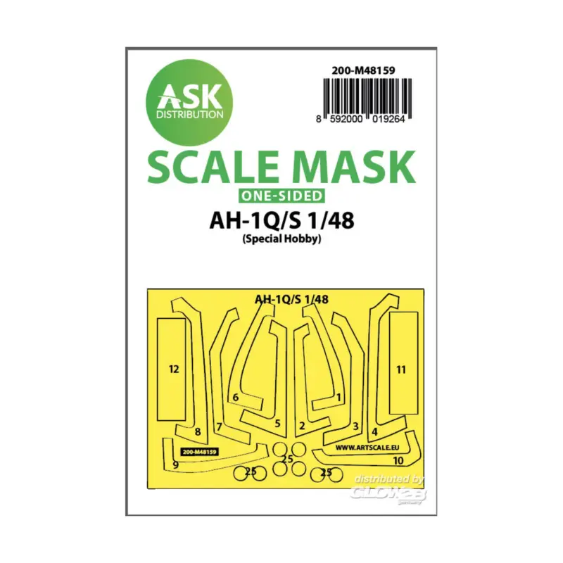 AH-1Q/S Cobra one-sided fit express mask for Special Hobby Beste Prijs
