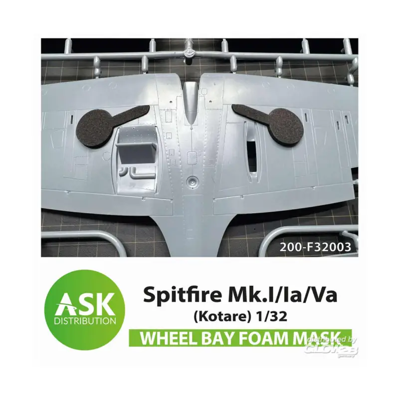 Spitfire Mk.I/Ia/Va Wheel bays - FOAM flexibel express fit mask for Kotare Fabrieksprijs