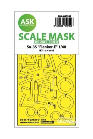 Uitverkoop Su-35 Flanker-E double-sided express fit mask for Kitty Hawk