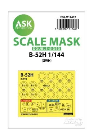 Bestseller B-52H double-sided painting mask for Great Wall Hobby