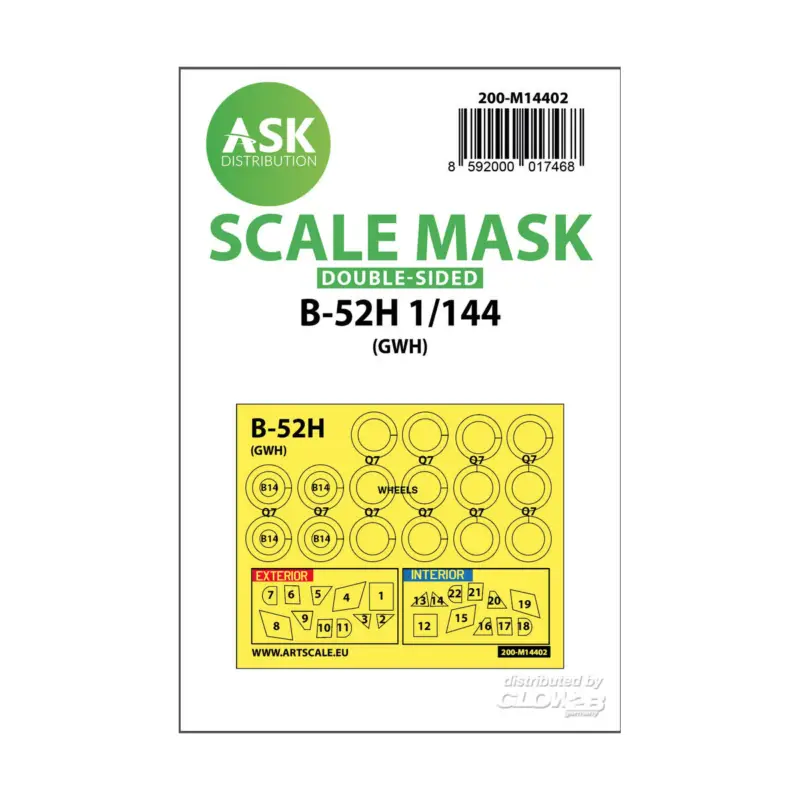 Bestseller B-52H double-sided painting mask for Great Wall Hobby