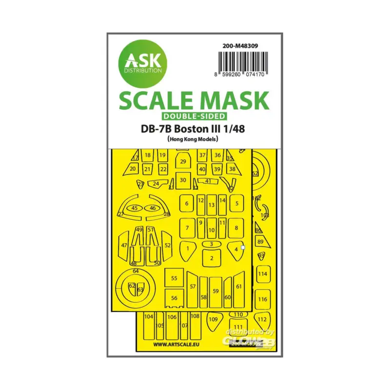 Koop Vandaag DB-7B Boston III double-sided express fit mask for HK Models