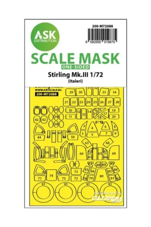 Stirling Mk.III one-sided express fit mask for Italeri Beste Prijs