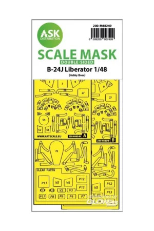 B-24J Liberator double-sided express fit mask for Hobby Boss Uitverkoop