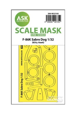 F-86K Sabre Dog one-sided express fit mask for Kitty Hawk Goedkoop