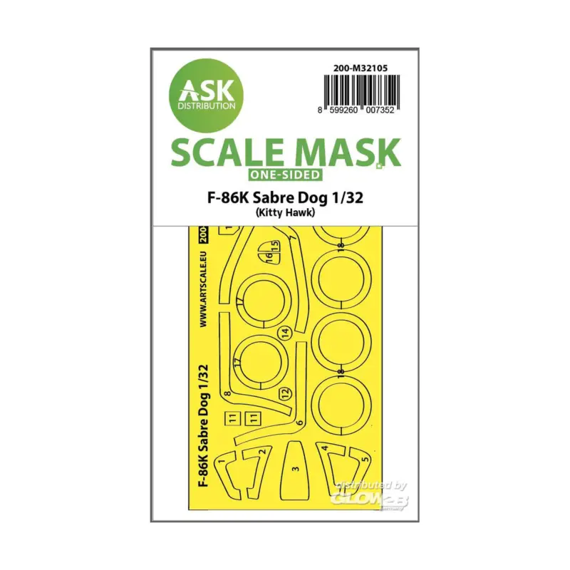 F-86K Sabre Dog one-sided express fit mask for Kitty Hawk Goedkoop