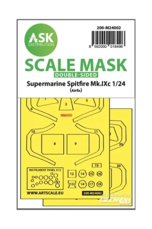Betrouwbaar Spitfire Mk.IX double-sided masks for Airfix