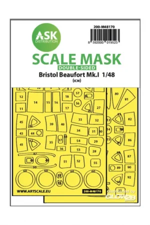 Aanbieding Bristol Beaufort Mk.I double-sided express fit mask for ICM