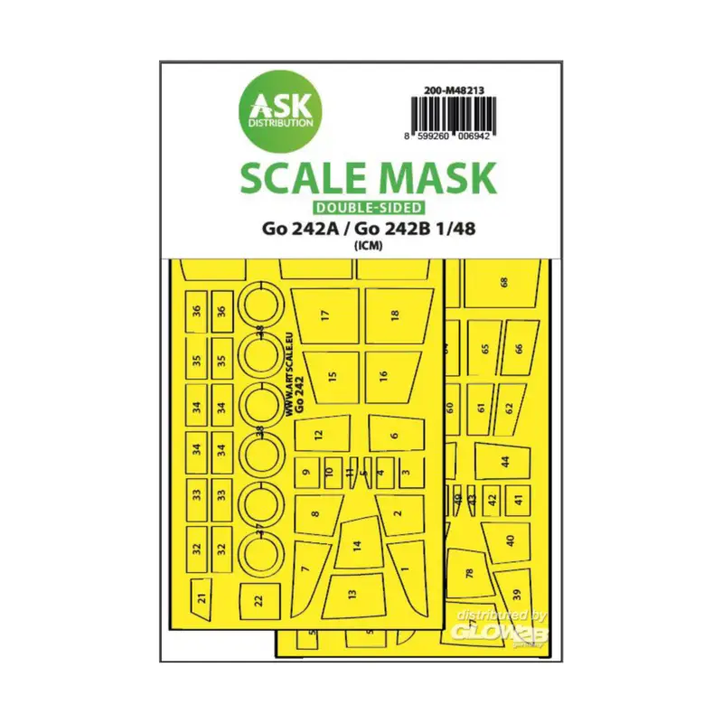Betaalbaar Gotha Go 242A / Go 242B double-sided express fit mask for ICM