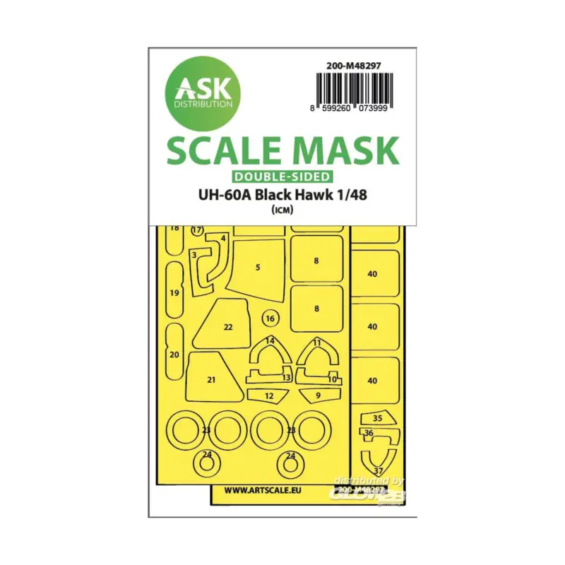 UH-60A Black Hawk double-sided express fit mask for ICM Koop Vandaag
