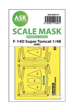 F-14D Super Tomcat double-sided express fit mask for AMK Gecertificeerd