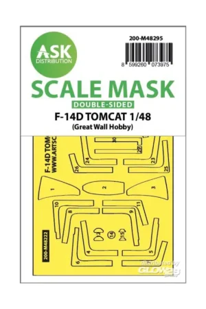 F-14D Tomcat double-sided express fit mask for Great Wall Hobby Superprijs