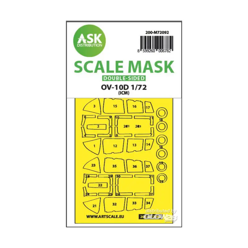 OV-10D Bronco double-sided express fit mask for ICM Bestel Nu