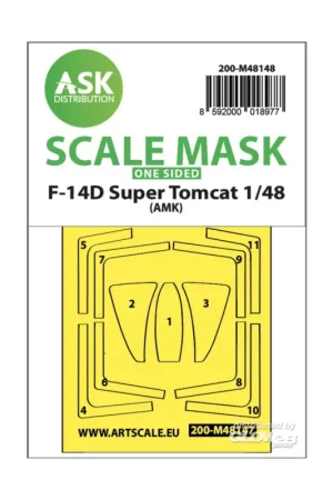 F-14D Super Tomcat one-sided express fit mask for AMK Veilige Betaling