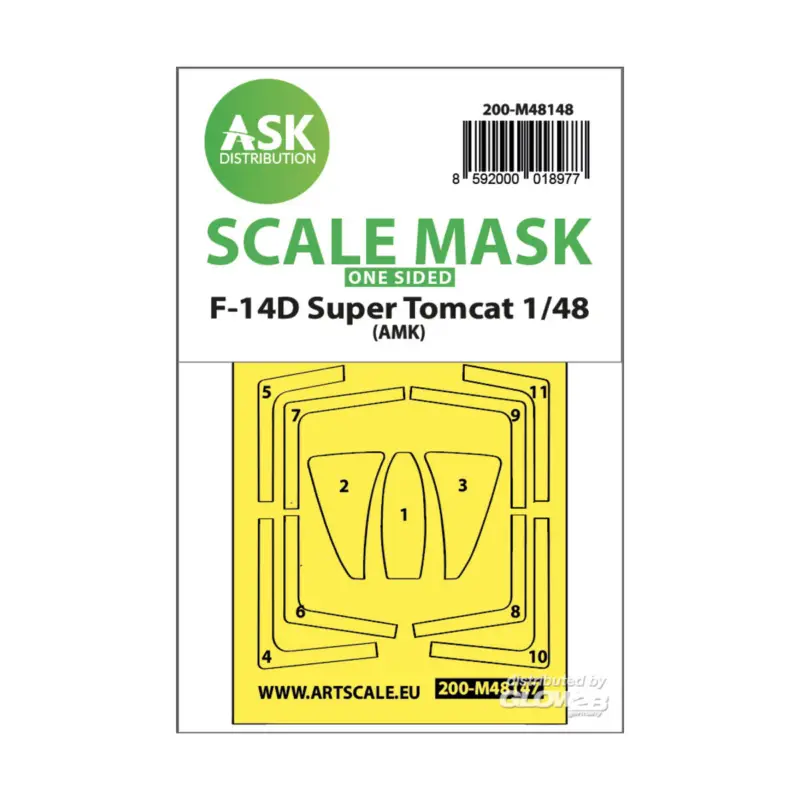 F-14D Super Tomcat one-sided express fit mask for AMK Veilige Betaling