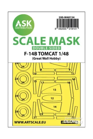 F-14B Tomcat double-sided express fit mask for Great Wall Hobby Superprijs
