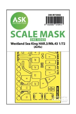 Tijdelijk Beschikbaar Westland Sea King HAR.3 / Mk.43 one-sided express fit mask for Airfix