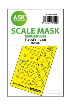 F-86D double-sided express fit mask for Revell Flitsaanbieding