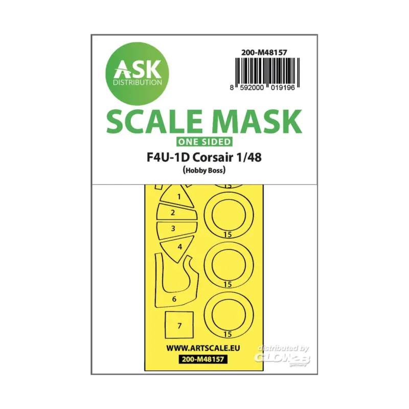 Direct Beschikbaar F4U-1D Corsair one-sided express mask for Hobby Boss