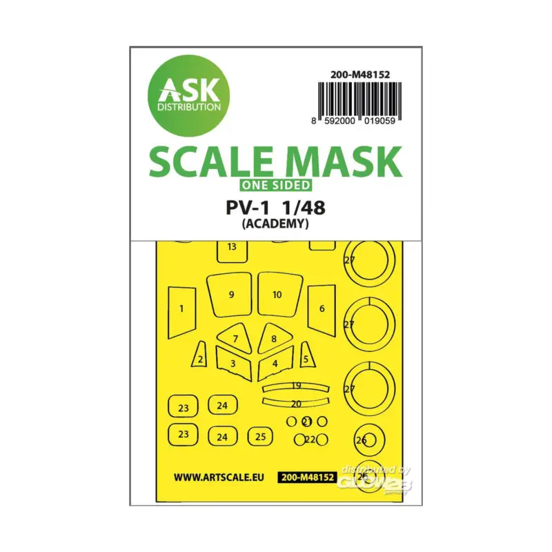 PV-1 Ventura one-sided express fit mask for Academy Hoge Kwaliteit