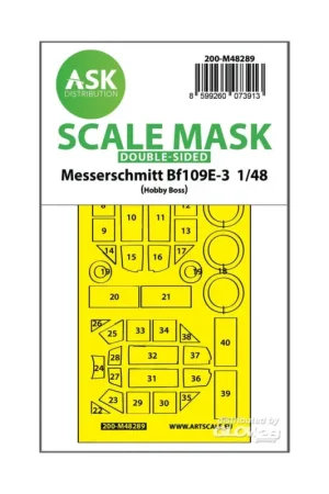 Bf 109E-3 double-sided express fit mask for Hobby Boss Favoriet