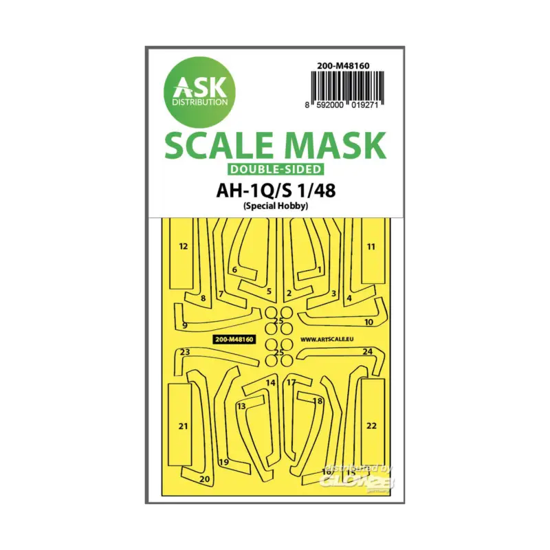 Superprijs AH-1Q/S Cobra double-sided fit express mask for Special Hobby