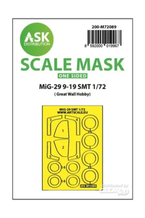 Exclusieve Aanbieding MiG-29 9-19 SMT one-sided express fit mask for Great Wall Hobby