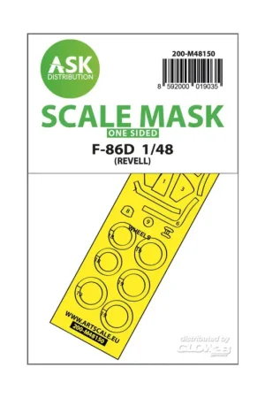 Speciale Aanbieding F-86D one-sided express fit mask for Revell