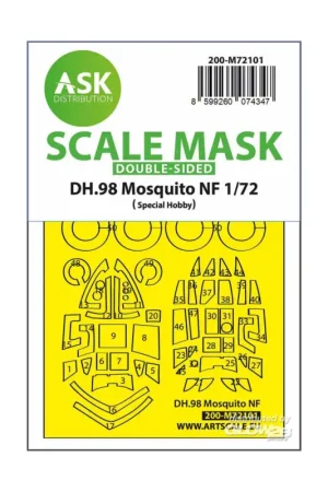 DH.98 Mosquito NF double-sided fit express mask for Special Hobby Uitverkoop