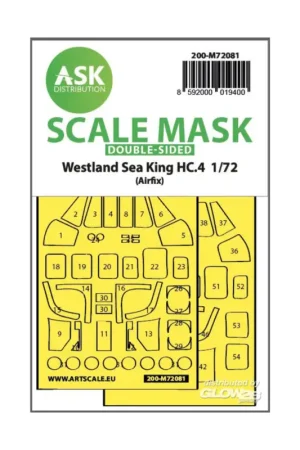 Westland Sea King HC.4 double-sided express fit mask for Airfix Speciale Aanbieding