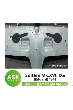 Spitfire Mk.XVI, IXe FOAM flexibel wheel bay mask for Eduard Uitverkoop