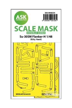 Alleen Vandaag Su-30SM Flanker-H double-sided express fit mask for Kitty Hawk