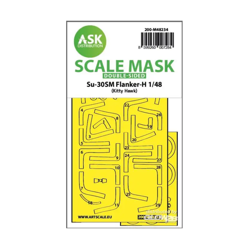 Alleen Vandaag Su-30SM Flanker-H double-sided express fit mask for Kitty Hawk