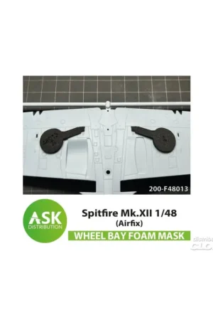 Snelle Levering Spitfire Mk.XII FOAM flexibel wheel bay mask for Airfix