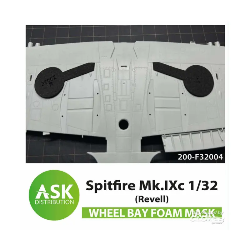Spitfire Mk.IXc Wheel bays - FOAM flexibel express fit mask for Revell Speciale Aanbieding